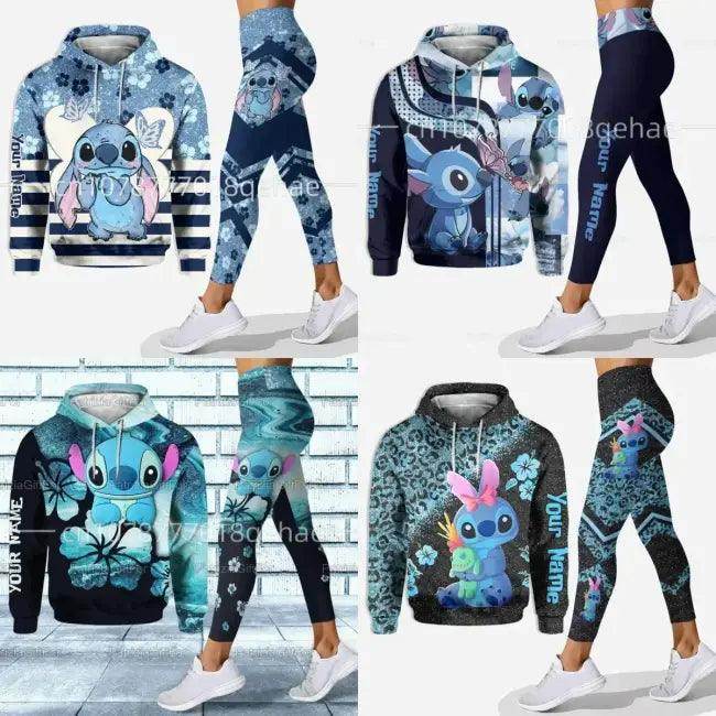 Stitch Fever Matching Hoodie Leggings Set for Stylish Comfort.