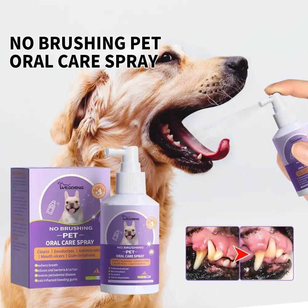 Dog And Cat Tooth Cleaning Spray For Fresh Breath - Estalios