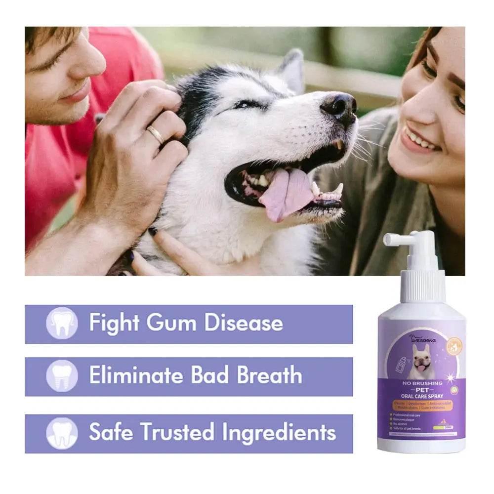 Dog And Cat Tooth Cleaning Spray For Fresh Breath - Estalios