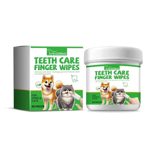 Dog And Cat Tooth Wipes For Fresh Breath And Clean Teeth - Estalios