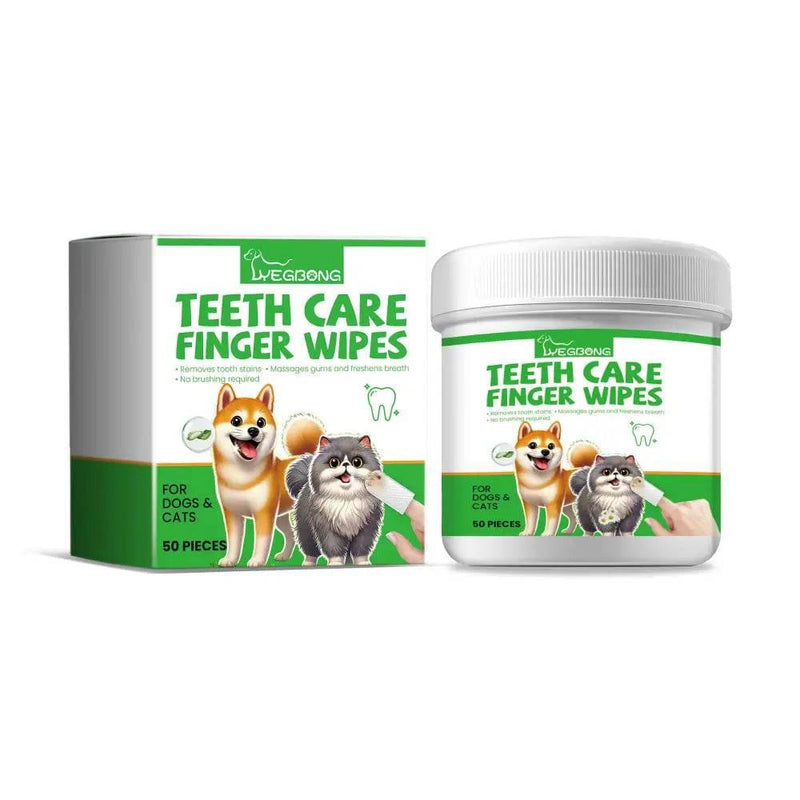 Dog And Cat Tooth Wipes For Fresh Breath And Clean Teeth - Estalios