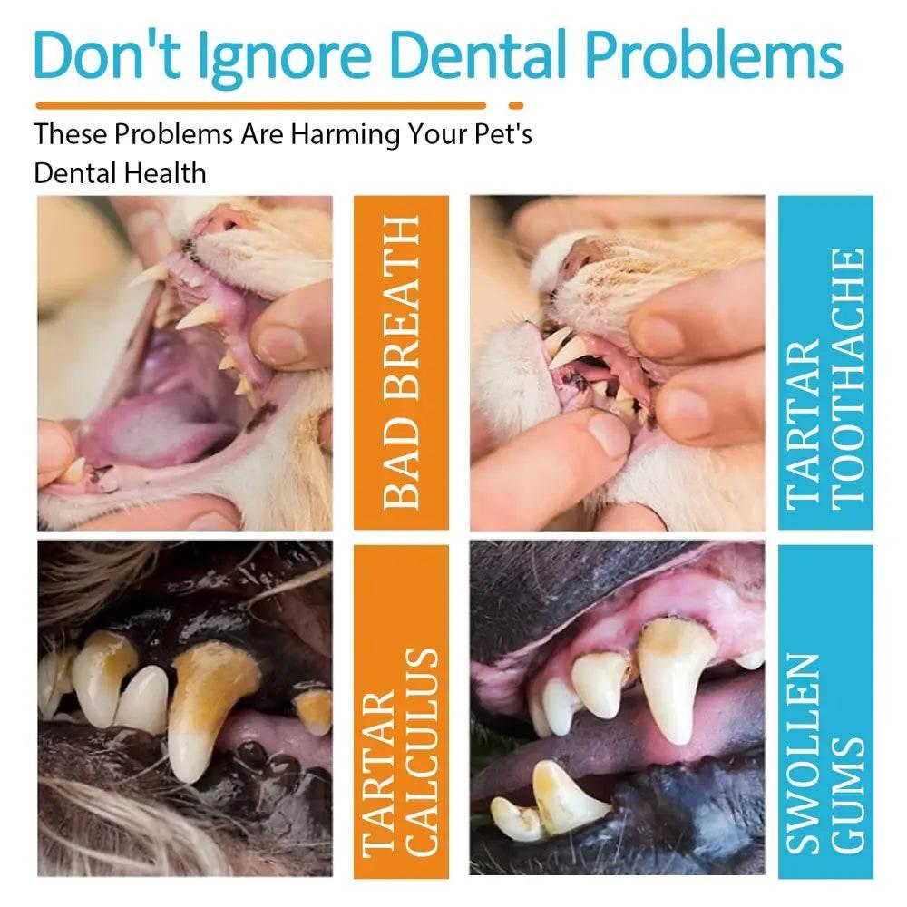 Dog Cat Tooth Cleaning Finger Set for Fresh Breath - Estalios