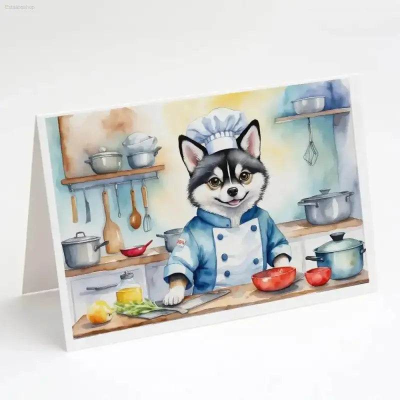 Dog Chef Cards: Pawsome Watercolor Art! Packaged Dog Chef Watercolor Art Brings Culinary Canine Charm to your Fingertips. these Delightful Watercolor Dog Chef Cards - Estalios