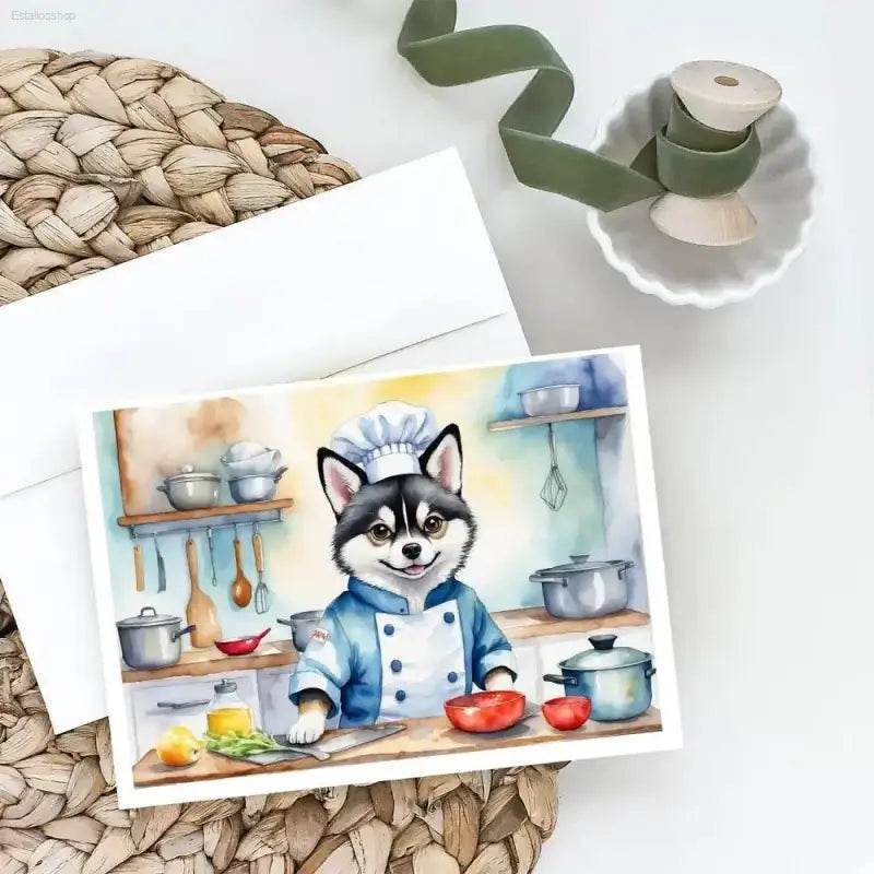 Dog Chef Cards: Pawsome Watercolor Art! Packaged Dog Chef Watercolor Art Brings Culinary Canine Charm to your Fingertips. these Delightful Watercolor Dog Chef Cards - Estalios