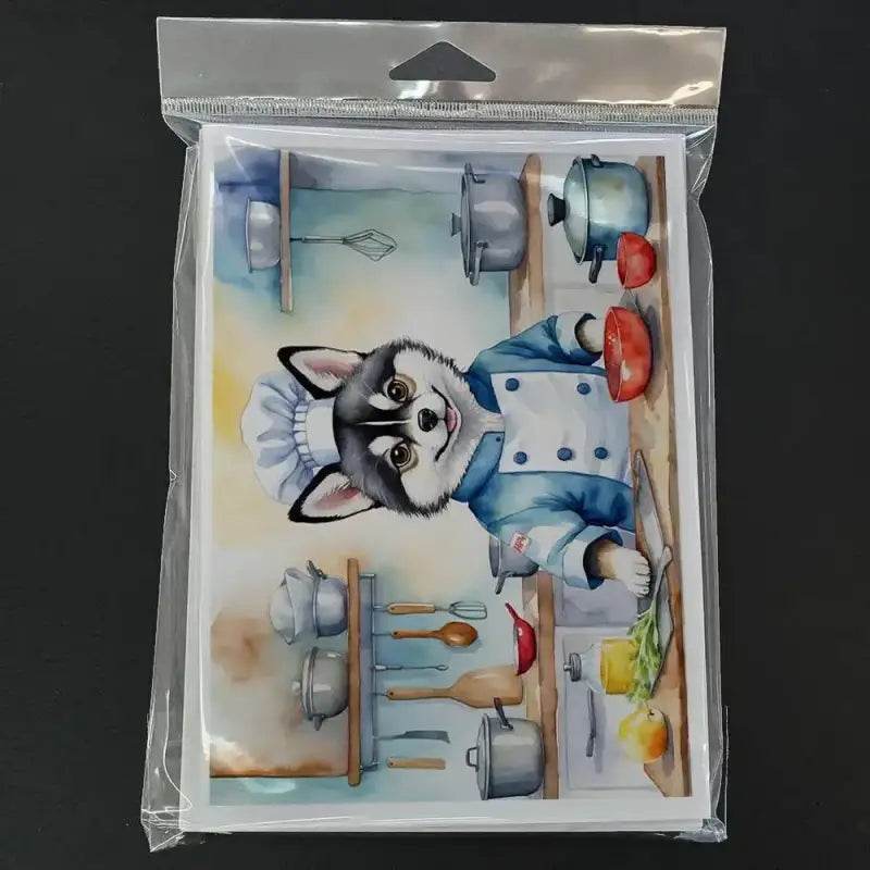 Dog Chef Cards: Pawsome Watercolor Art! Packaged Dog Chef Watercolor Art Brings Culinary Canine Charm to your Fingertips. these Delightful Watercolor Dog Chef Cards - Estalios