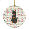 Dog-gone Delightful Christmas Ornament! Deck the Halls with Personalized Charm! this Round Christmas Ornament with a Dog is the Perfect Way to Celebrate - Estalios