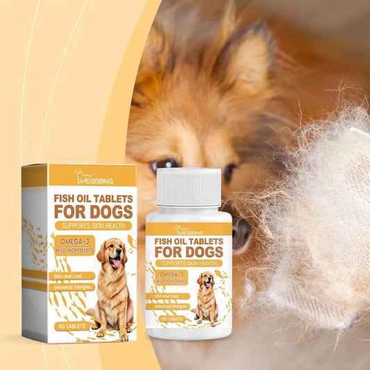 Dog Multi-Dimensional Fish Oil Tablets for Healthy Skin - Estalios