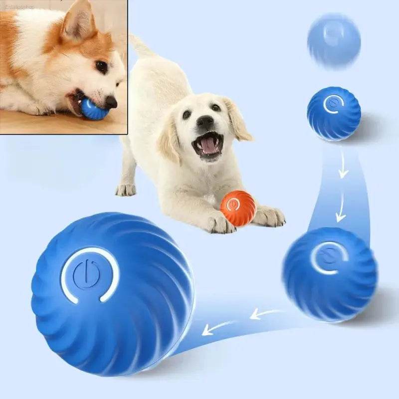 Dog Toy Ball Automatic Moving Interactive USB Chew Toy - Estalios