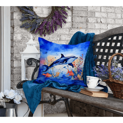 Dive Into Dolphin Dreams: Wicker Patio Paradise! Unleash ultimate relaxation with our Wicker Patio Furniture Set, complete with charming Dolphin-themed pillows - Estalios
