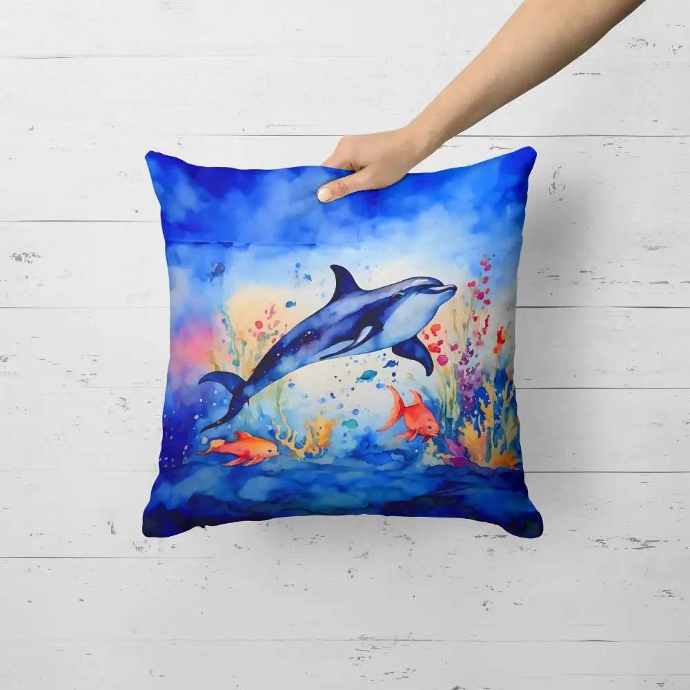 Dive Into Dolphin Dreams: Wicker Patio Paradise! Unleash ultimate relaxation with our Wicker Patio Furniture Set, complete with charming Dolphin-themed pillows - Estalios