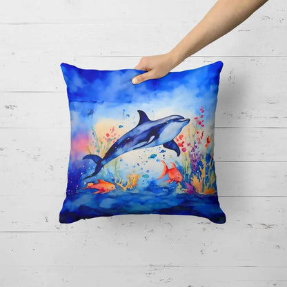 Dive Into Dolphin Dreams: Wicker Patio Paradise! Unleash ultimate relaxation with our Wicker Patio Furniture Set, complete with charming Dolphin-themed pillows - Estalios