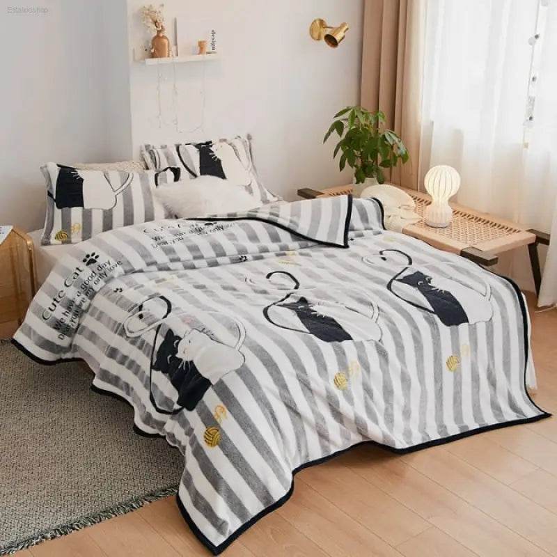 Double Bed Single Air Conditioning Nap Blanket - Estalios