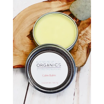 Two stacked tins of Double Calm Balm Aromatherapy for soothing relaxation