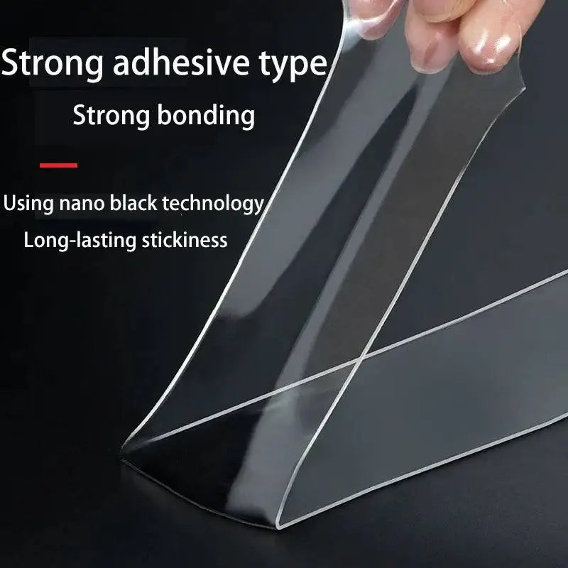 Transparent adhesive tape from Double-Sided Nano Tape Two-Pack for versatile uses