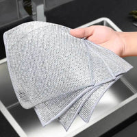Double-Sided Metal Steel Wire Rags - Premium Dishcloths for Effortless Cleaning in Home and Kitchen - Estalios