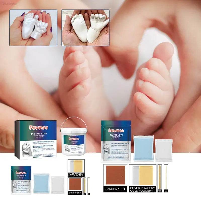 DOWMOO Diy For Love Keepsake Hands Casting Kit Gift - Estalios
