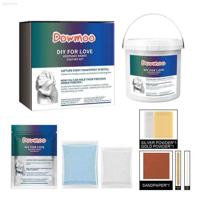 DOWMOO Diy For Love Keepsake Hands Casting Kit Gift - Estalios