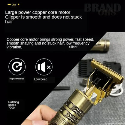 Vintage-style Dragon Gold Hair Trimmer Clippers perfect for beard shaving body and hair clipper repair