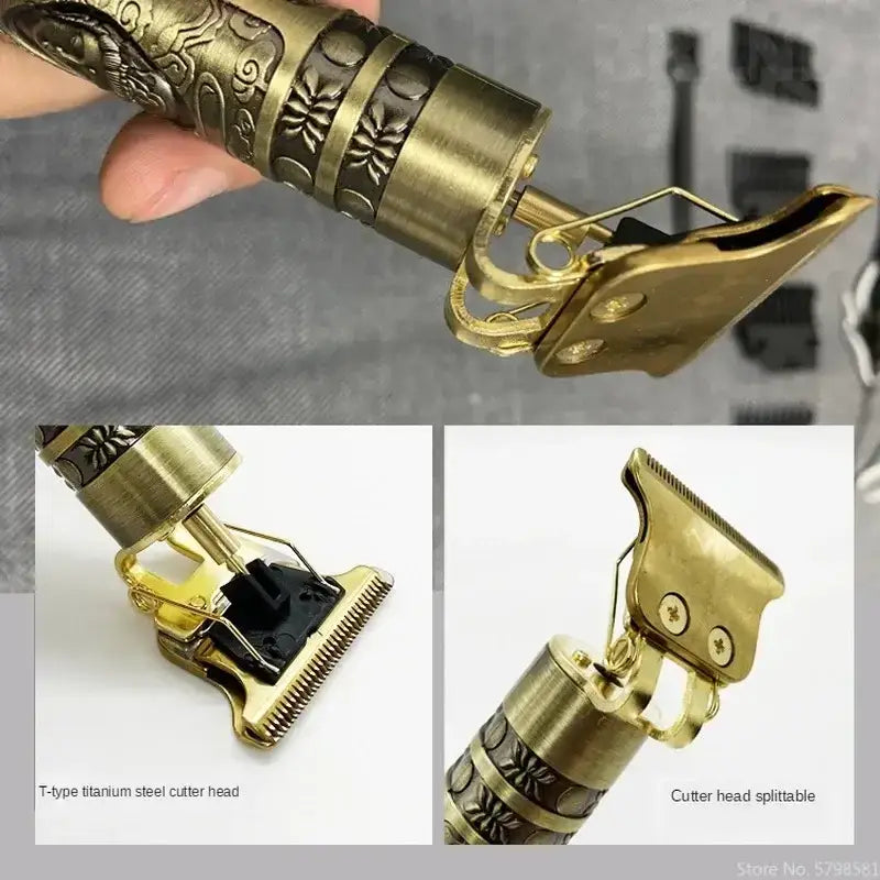 Dragon Gold Hair Trimmer Clippers