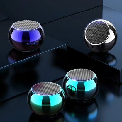 Round metallic Dragon Mini True Wireless Bluetooth Orb speakers for ultimate sound