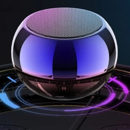 Round metallic speaker from the Dragon Mini True Wireless Bluetooth collection