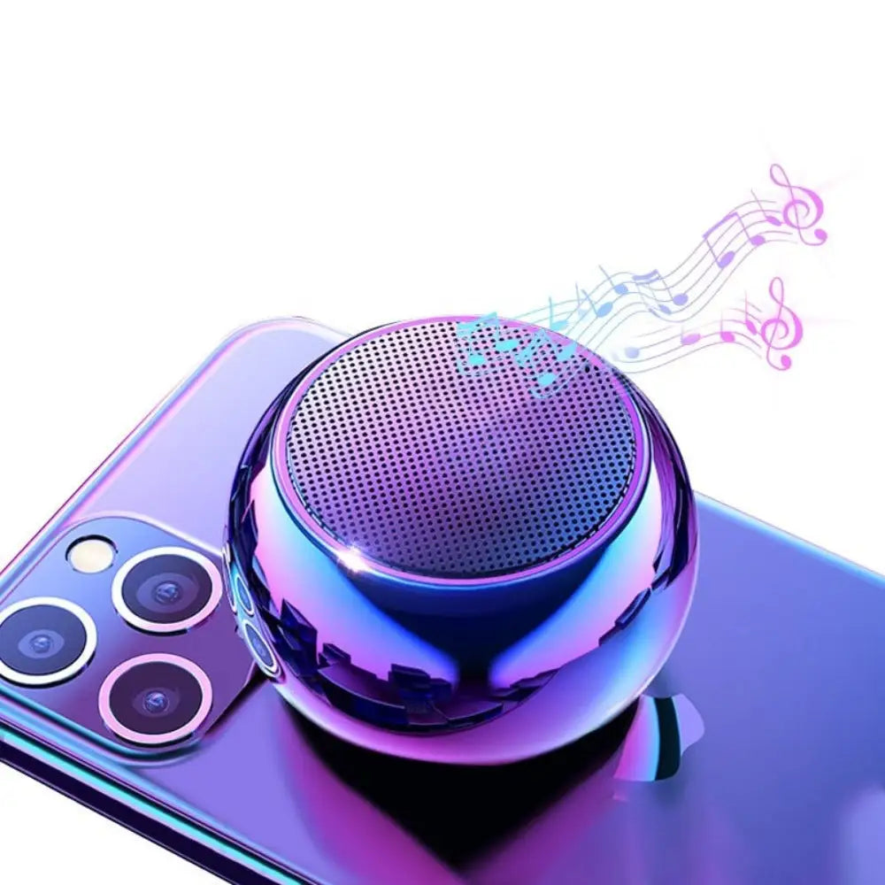 Iridescent spherical Dragon Mini True Wireless Bluetooth speaker vibes up any space