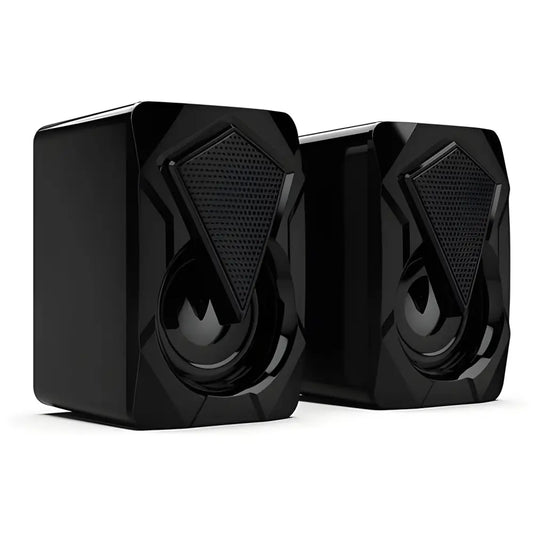 Pair of black Dragon RGB Gaming Speakers perfect for computer gaming speakers