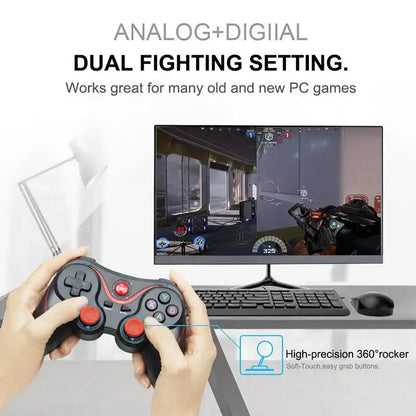 Black and red gamepad for Dragon TX3 Wireless Bluetooth Mobile Gaming controller