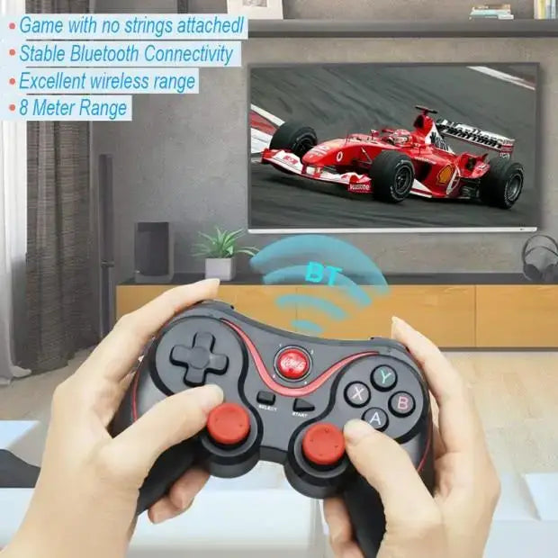 Wireless gamepad with red accents for Dragon TX3 Wireless Bluetooth Mobile Gaming