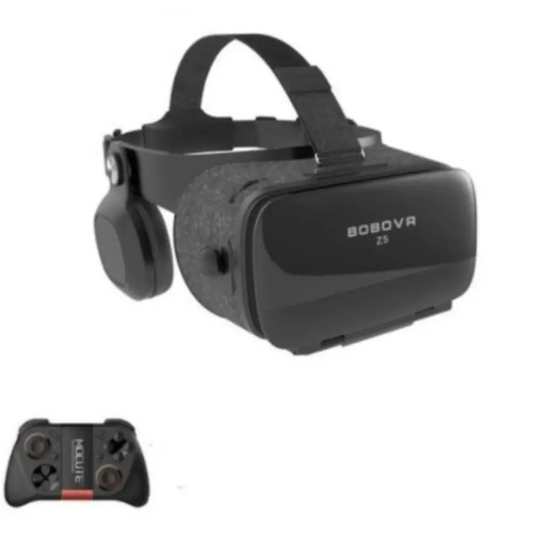 Black VR headset with controller for Dragon VR Gaming 3D Stereo Bluetooth gaming controller