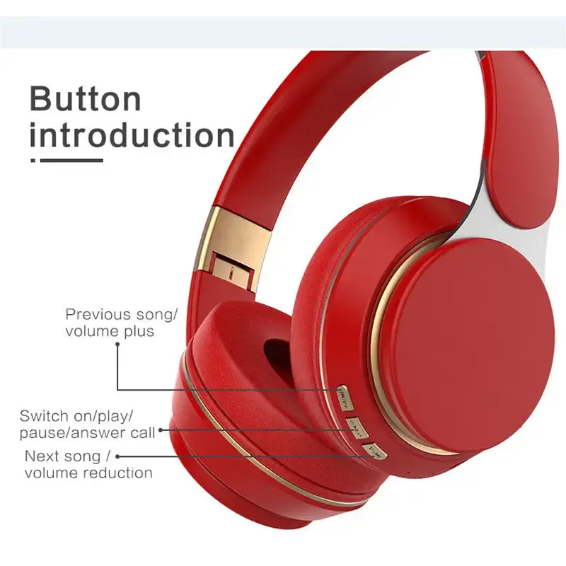 Red and gold Dragon Wireless Bluetooth Headphones Onetify Sold, ultra comfortable style