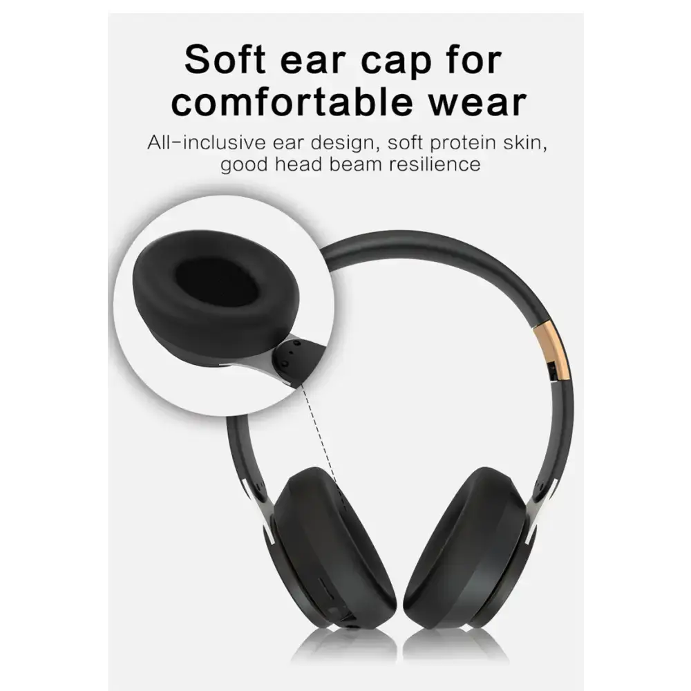 Black over-ear Dragon Wireless Bluetooth Headphones Onetify Sold, ultra comfortable fit