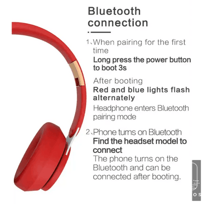 Sleek Black & Gold Over-Ear Wireless Headphones for Ultimate Sound - Estalios