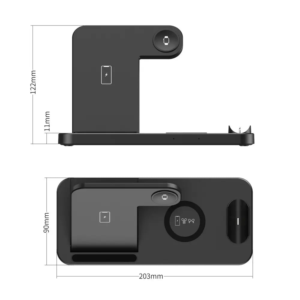 Black multi-device charging station for Samsung Phones Dragon Wireless Charging