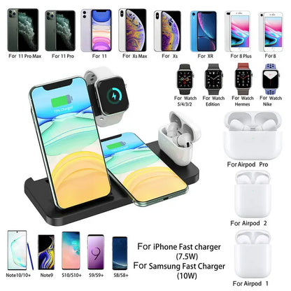 Multi-device wireless charging station for Samsung Phones Dragon