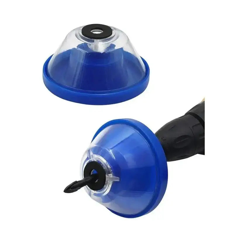 Blue plastic Drill Dust Buster Kit for your electric drill, perfect drill dust cover