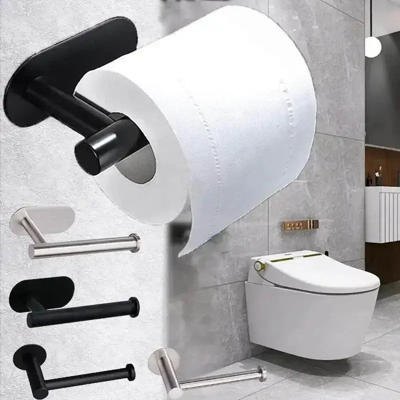 Toilet paper holder with roll from Droilling Toilet Paper Towel Defense Fencer