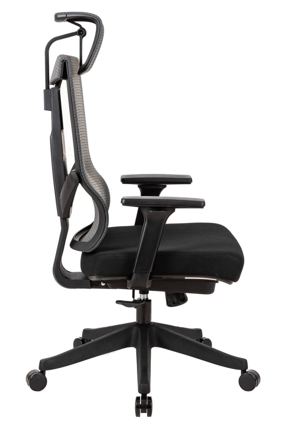Premium Black High Back Executive Office Chair with Ergonomic Headrest for Comfortable Workdays
