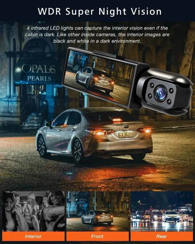 Dual Lens Car DVR FHD 1920*1080P Dash Camera Drive Recorder - Estalios