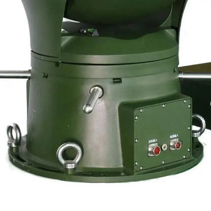 Olive-green radar system on Dual Sensor PTZ Thermal Surveillance Turret for long range PTZ use