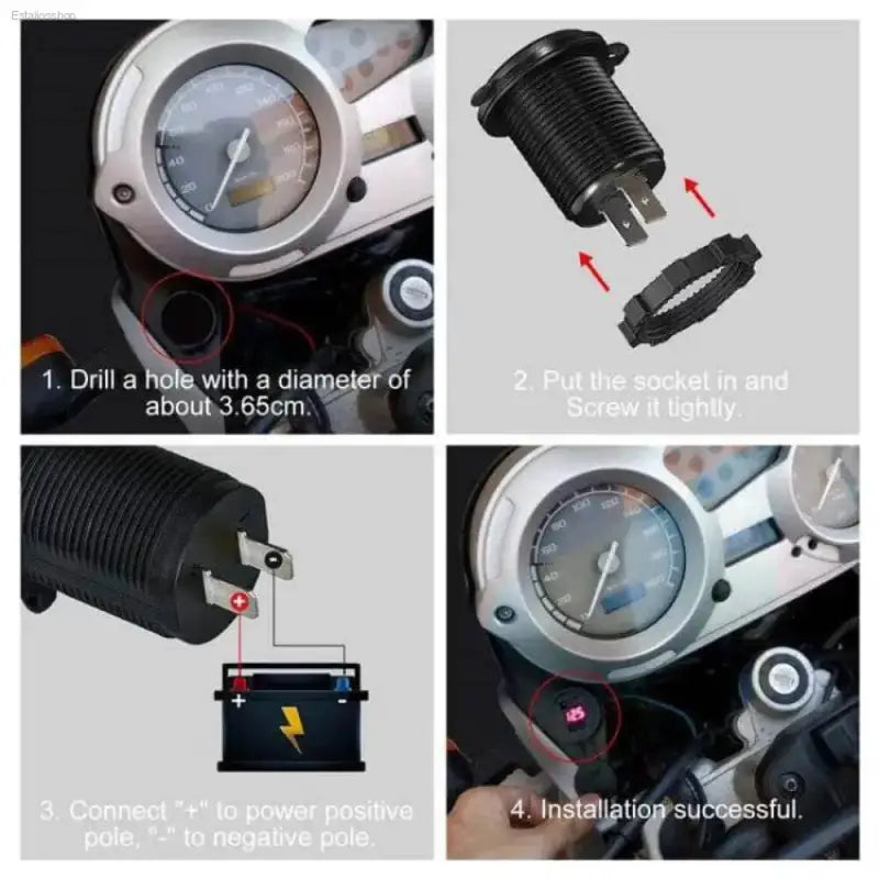 Dual USB Car Charger with Voltage Display for Fast Charging - Estalios