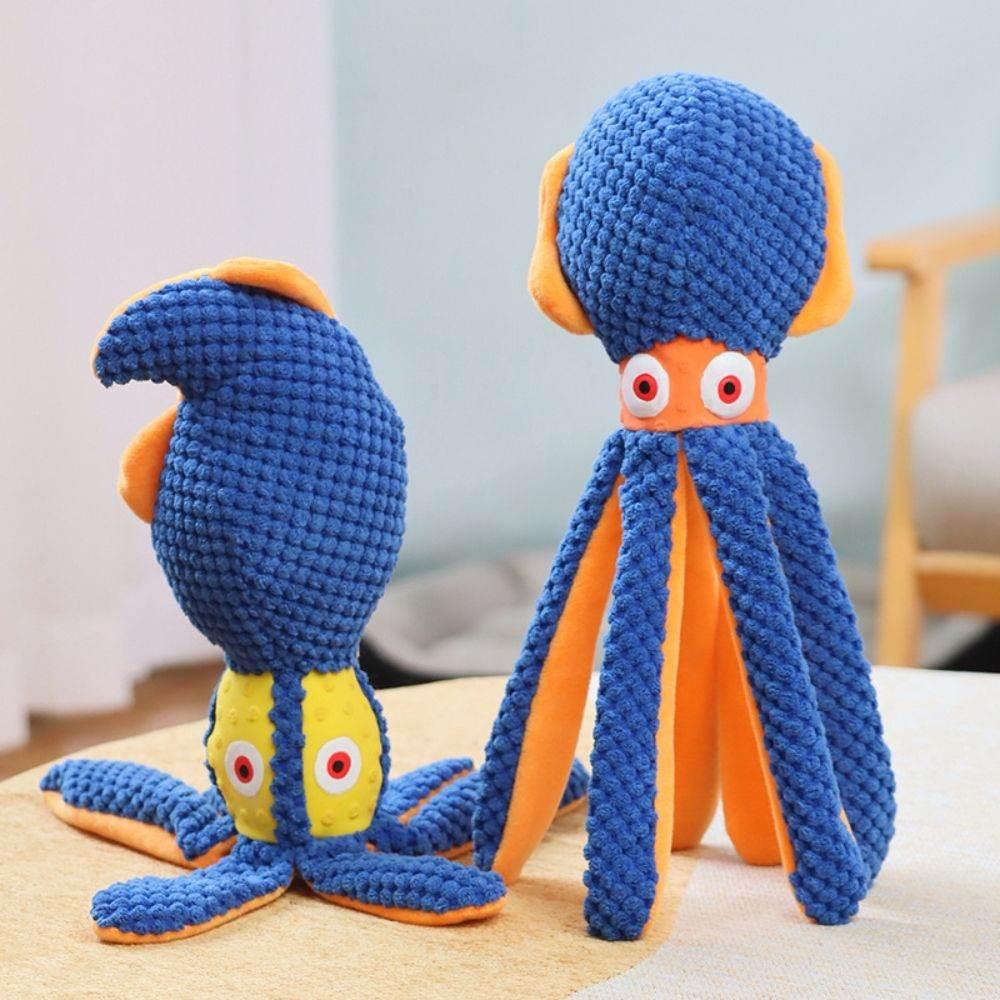 Octo-Mania: Blue and Orange Plush Pals! Dive into fun with our vibrant Blue and Orange Plush Octopuses! These adorable toys are perfect - Estalios