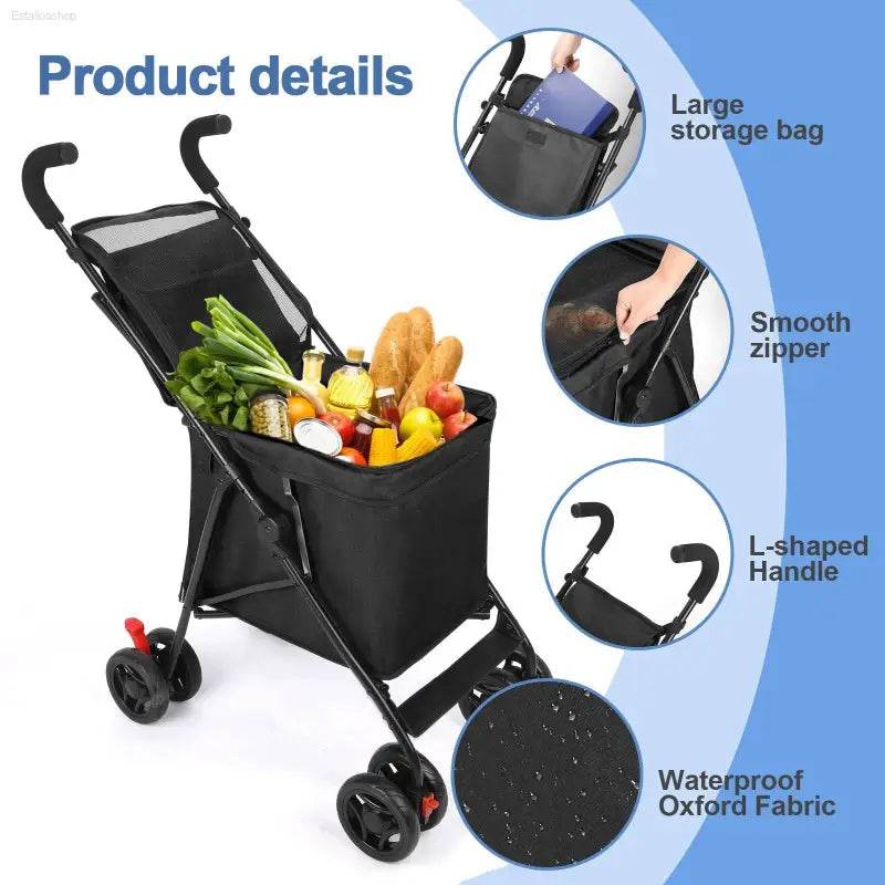 Durable Lightweight Multifunctional Cart for Market and Picnic - Estalios