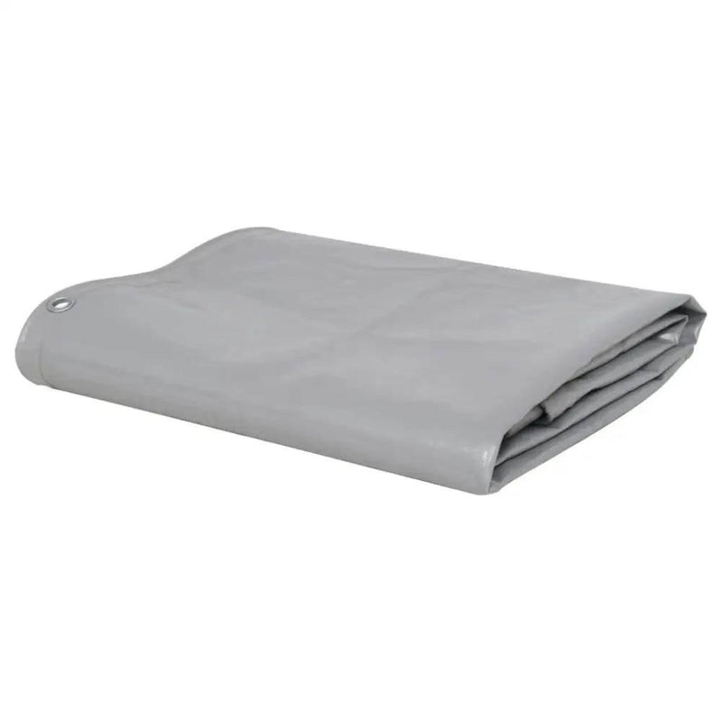 Durable vidaXL Tarpaulin 2.1 oz/ft 13.1'x23' Gray Cover - Estalios