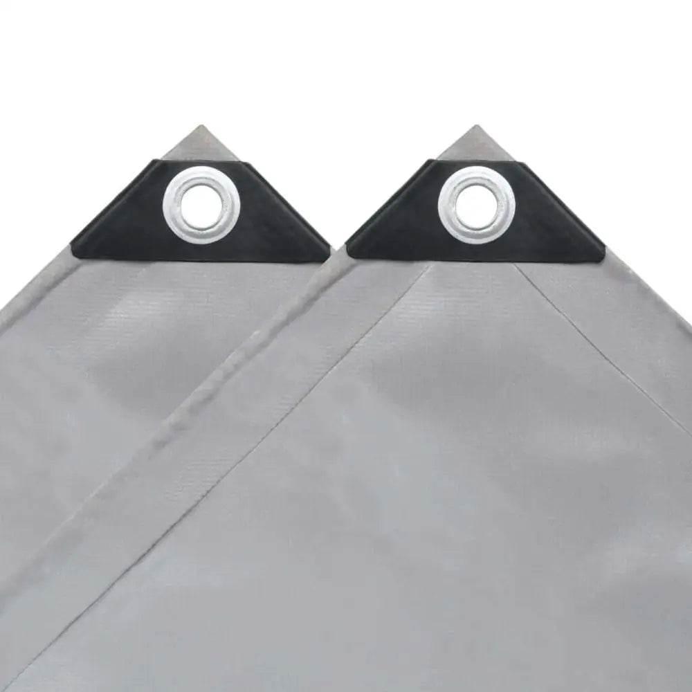 Durable vidaXL Tarpaulin 2.1 oz/ft 13.1'x23' Gray Cover - Estalios