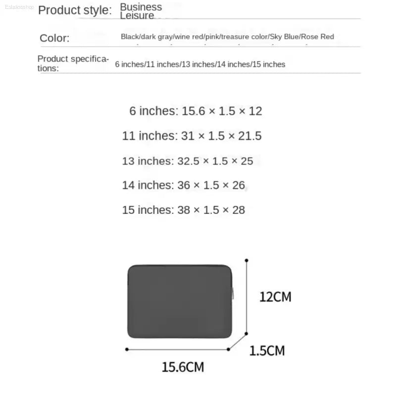 Simple Protective Laptop Briefcase Waterproof Ventilate Laptop Sleeve Durable Aseismatic Tablet Cover Bag Laptop Accessories