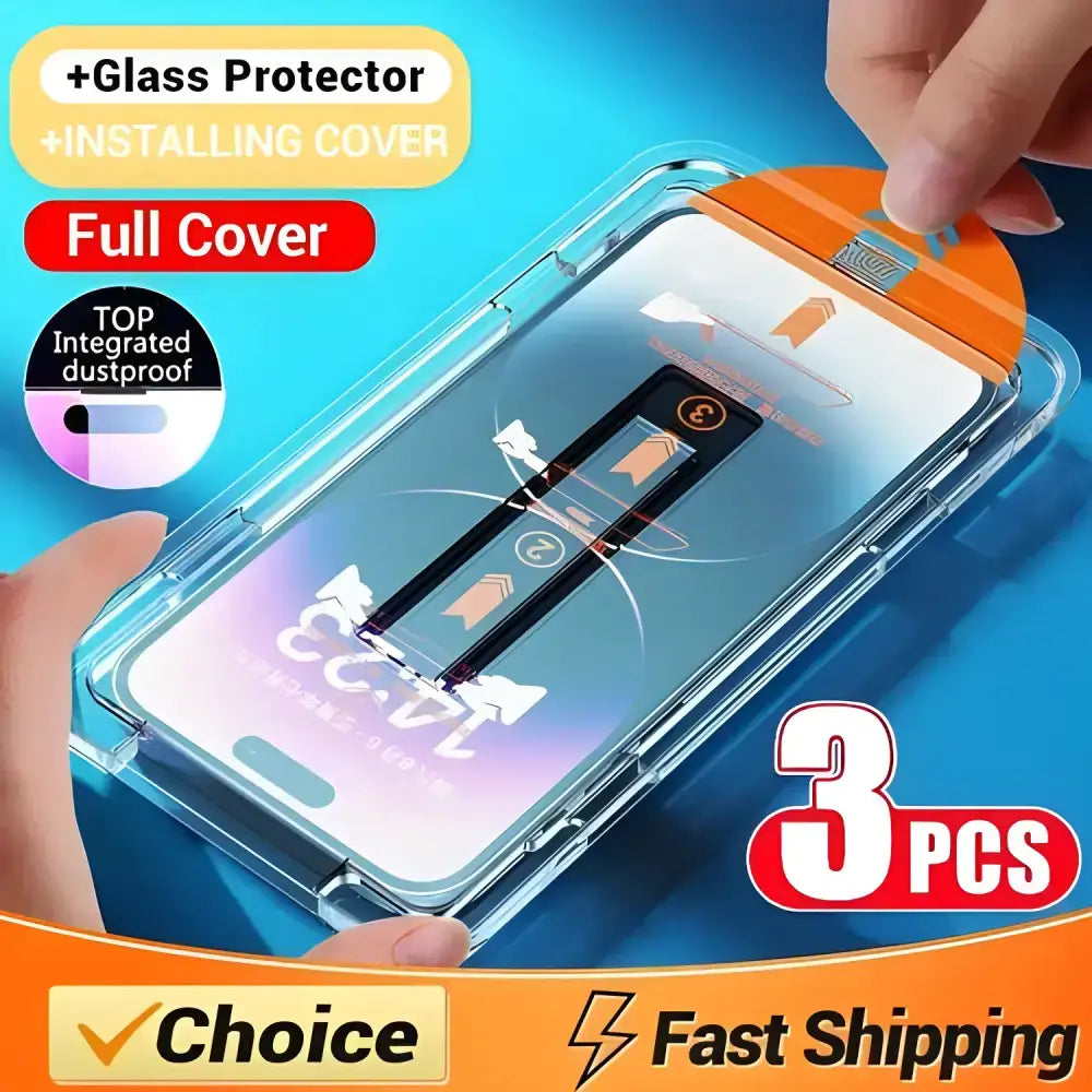 Dust Free Easy Installation Screen Protector Kit with oleophobic coating dust for phones