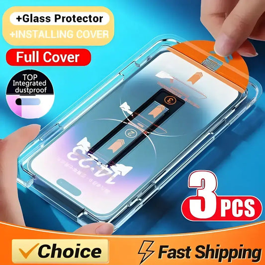 Dust Free Easy Installation Screen Protector Kit with oleophobic coating dust for phones