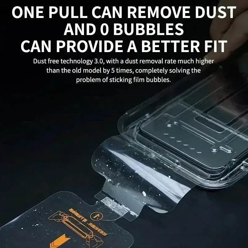 Screen protector with dust removal tech from Dust Free Easy Installation Screen Protector Kit