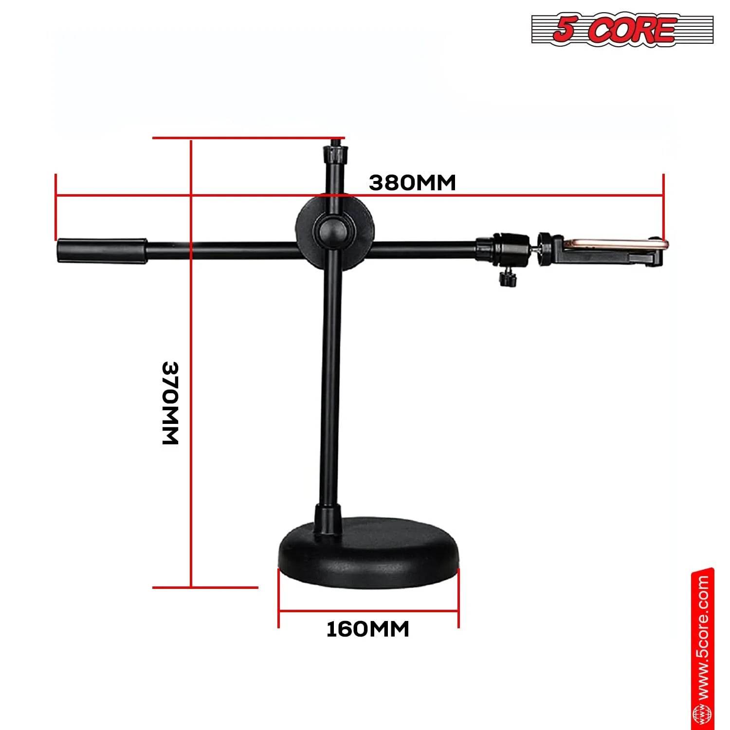 Adjustable 5Core 6 Inch Ring Light with Phone Stand - Estalios